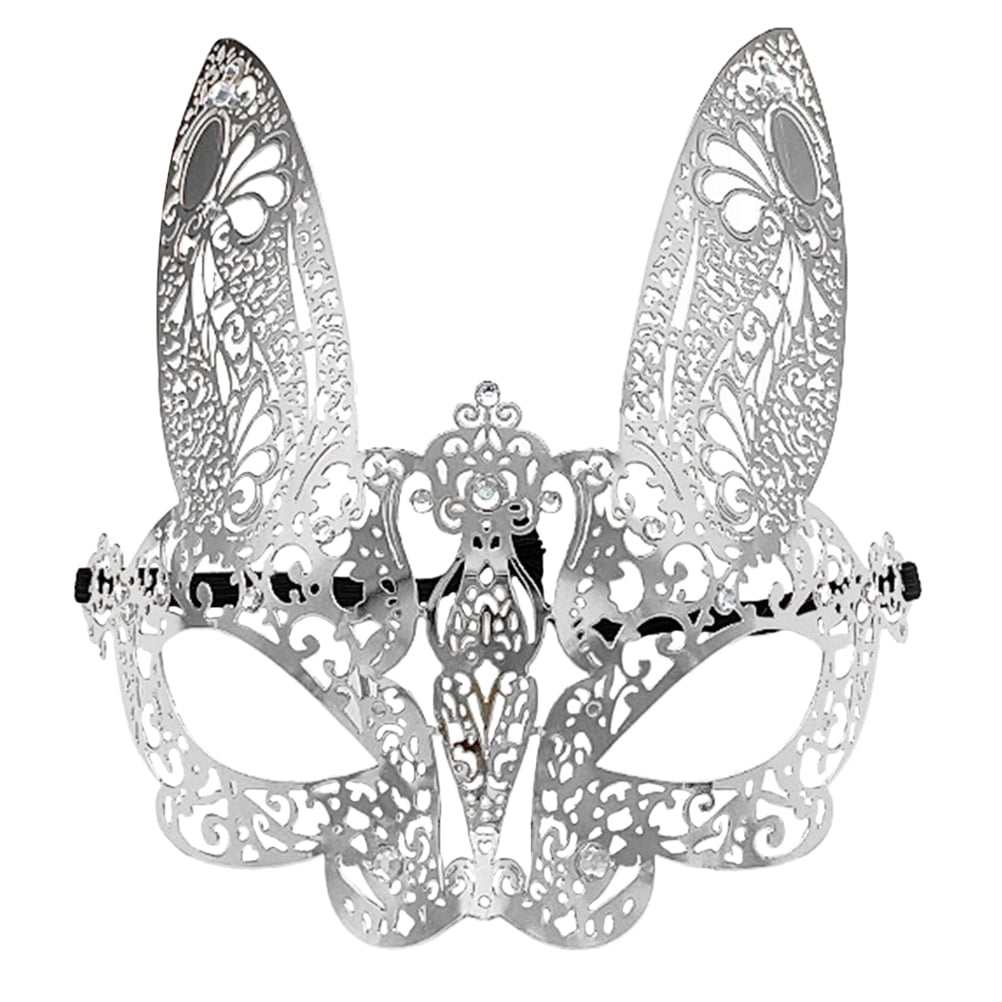 Rosarivae Rabbit Masquerade Mask Party Mask Half Face Mask Eye Prop for