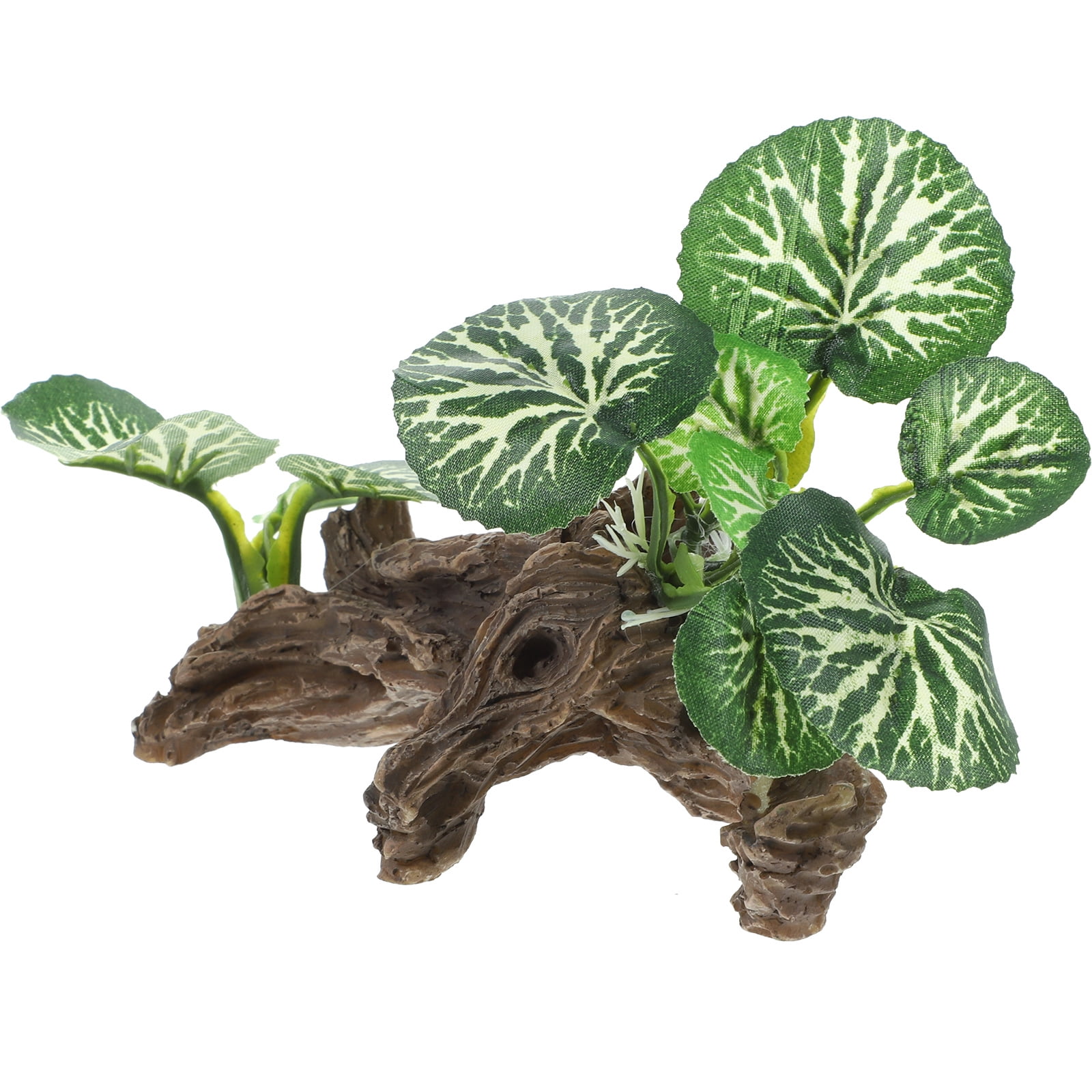 Rosarivae Reptile Tank Plant Reptile Fake Plant Ornament Lifelike Plant