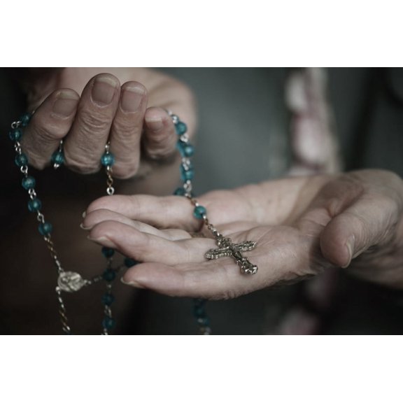 Rosary Bead With Cross Poster Print by Kelly Redinger / Design Pics