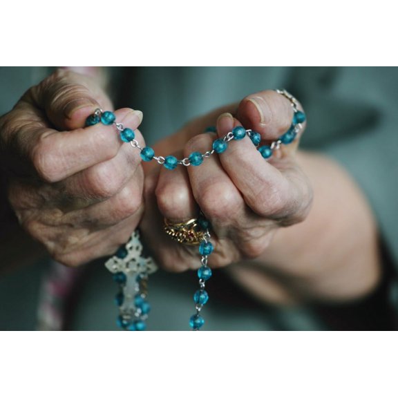 Rosary Beads In Hand Poster Print by Kelly Redinger / Design Pics