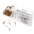 thumbnail image 1 of Rosary Kit, Gold Brown Catholic Prayer Beading Kit, First Communion Gift For Kids, Rosary Necklace Making Supplies, 1 kit, 1 of 8
