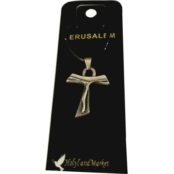 Rosary Tau crucifix - Pewter (3.5x2.3cm-1.4x1")