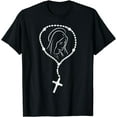 thumbnail image 1 of Rosary Virgin Mary God Jesus Faith Religious Catholic Gift T-Shirt, 1 of 4