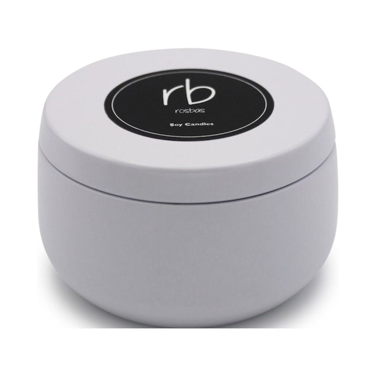 Gardenia Scented White Soy Candle in Tin, 6 oz