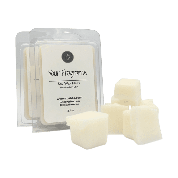Rosbas, Wax Melts, Fraser Fir Scented, Natural Soy, 2 Packs, 6 Cubes & 2.50 oz ea., Long-Lasting Freshener, Home and Office, Handmade in the USA