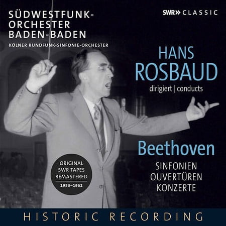 Rosbaud Sudwestfunk-Orchester Baden-Baden Neveu Anda Trio Di Trieste Kolner Rundfunk-Sinfonieor - Rosbaud Conducts Beethoven - Music & Performance - CD