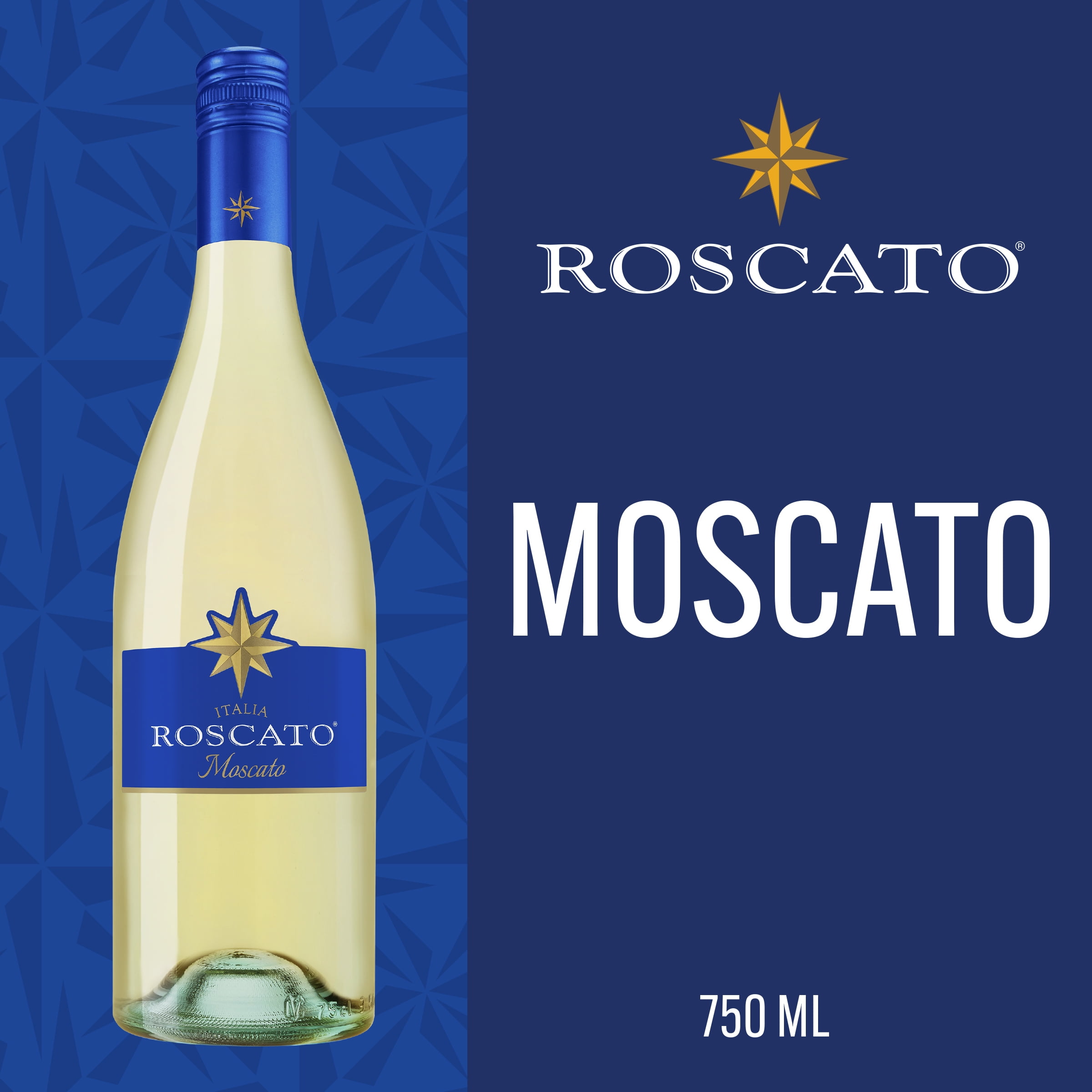 Roscato Moscato White Wine Italy, 750 ml Bottle, 7 ABV