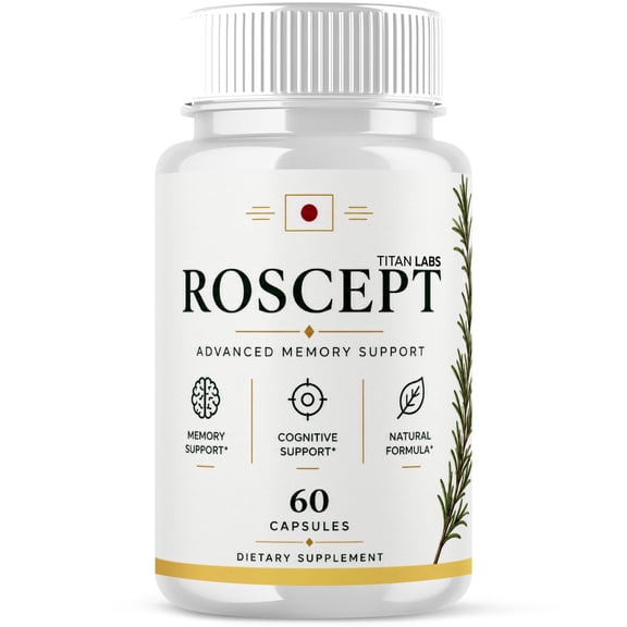 Roscept Advanced Brain Support Pills Formula Supplement Capsules (1 Pack)