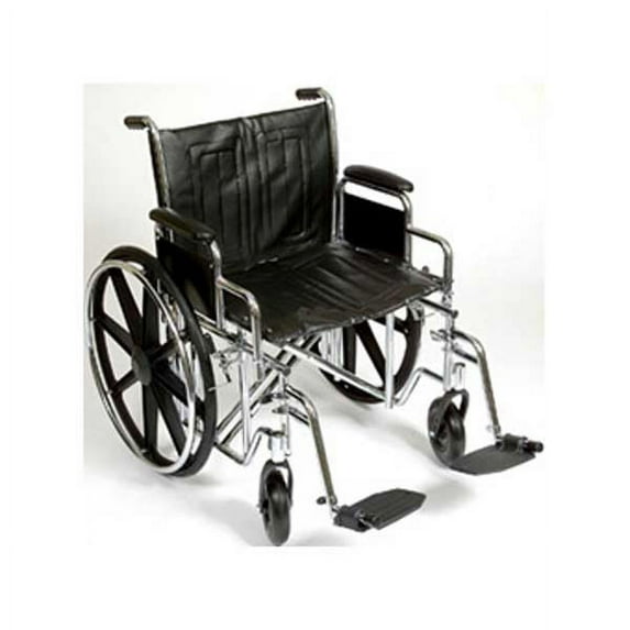 Roscoe Medical K7-Lite Steel Bariatric Wheelchair, Swing Away Footrests, 24" , 400 lb Capacity