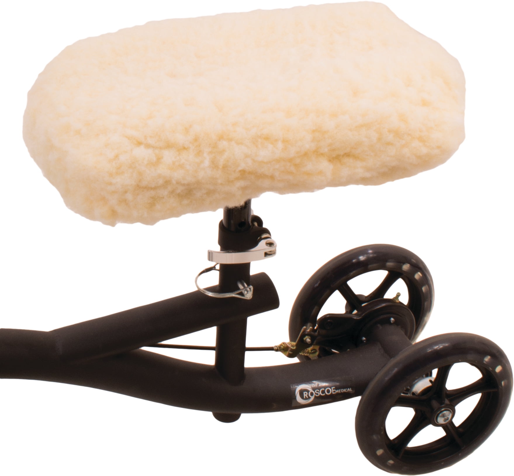 Knee Scooter Memory Foam by TKWC INC - Two Inch Thick Memory Foam Knee Pad  and Cover - Fits Most Knee Walker Models 