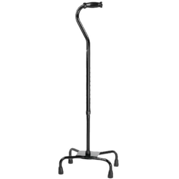 Roscoe Medical Large Base Quad Cane - Black - Case of 6