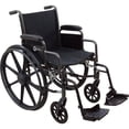 thumbnail image 1 of Roscoe Medical Lightweight Steel Wheelchair For Adults With Flip Back Desk Arms, 300 lb Capacity, 1 of 4