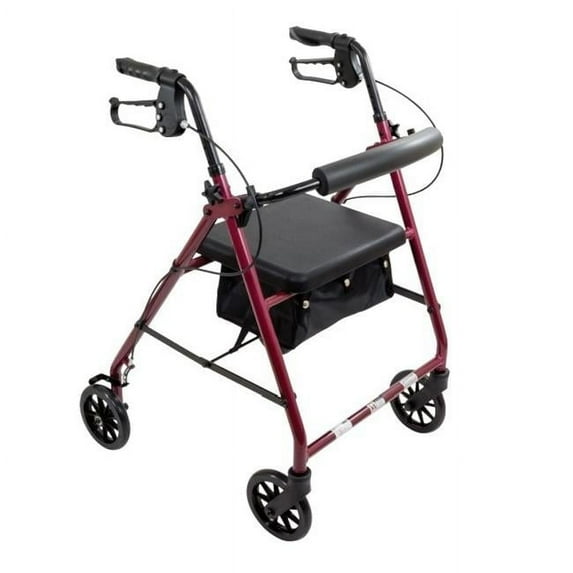 Roscoe Medical RLA6BL 6 in. 300 lb Aluminum Rollator Wheels, Blue