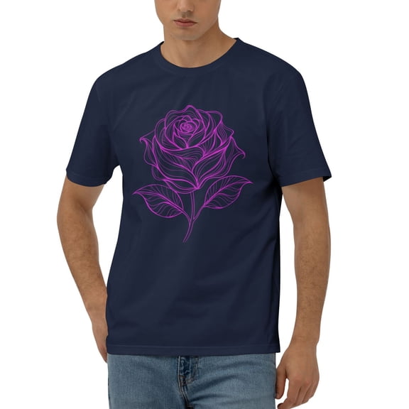 Rose-876_1280 T-shirts for women,men,graphic,funny,trendy,vintage,aesthetic,cool,popular,casual,fashion,graphic funny,graphic vintage,graphic cool,Navy Blue M