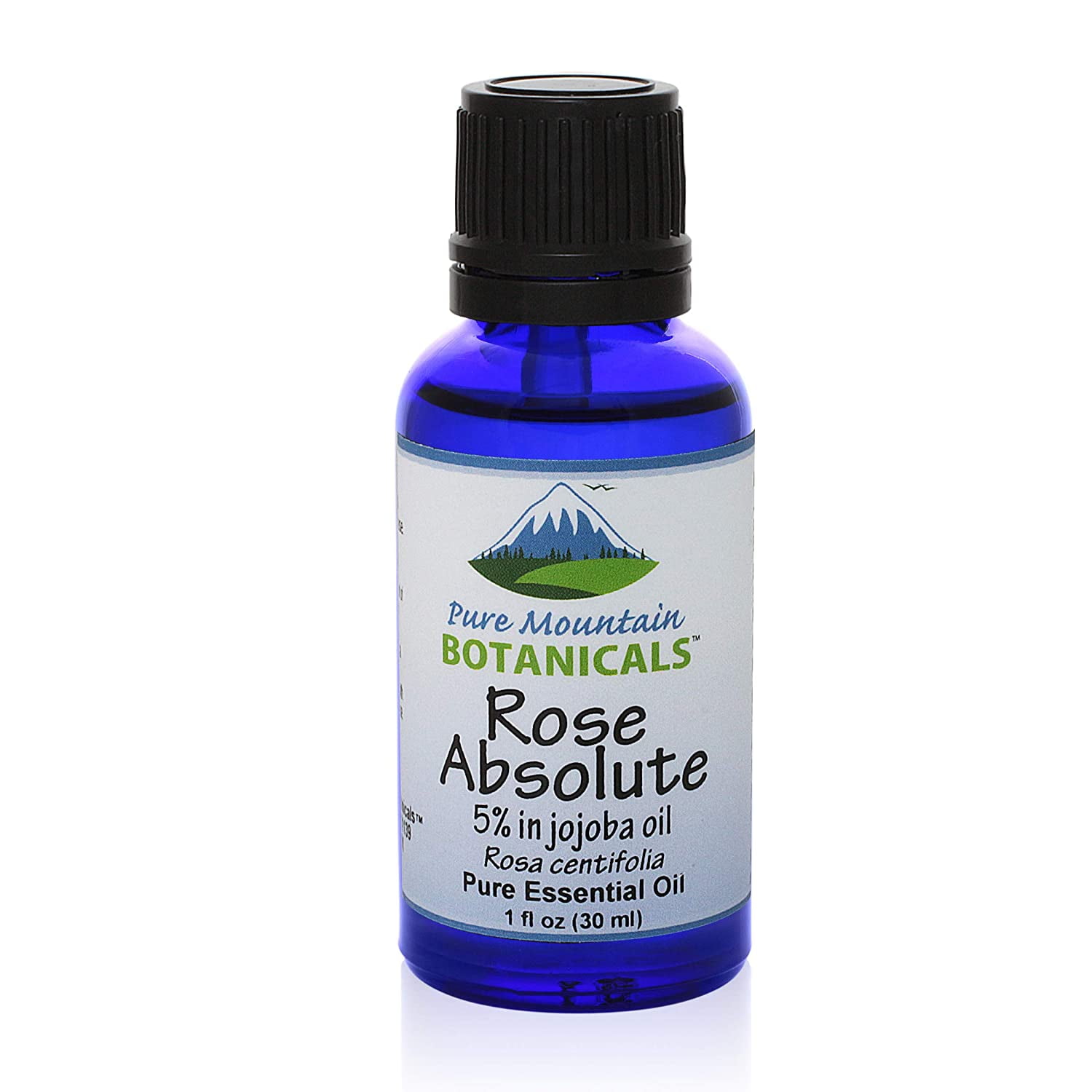 Rose Absolute Essential Oil in Jojoba Oil 100% Pure Natural Kosher, 1 fl oz Bottle