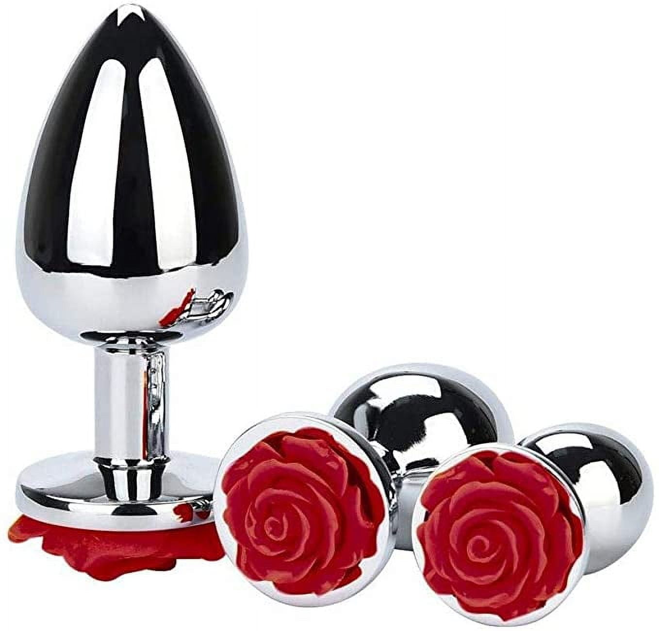 Rose Anal Toy Set Anal Sex Toys Sex Toys For Men Sexy Toys Anal Plug Set  Silicone Anal Butt Plug Adult Sex Toys For Women,Men And Beginners Gay Sex  Toys M -