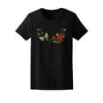 thumbnail image 1 of Rose And Garden Tiger Moth T-Shirt Women -Image by Shutterstock, Female x-Large, 1 of 2