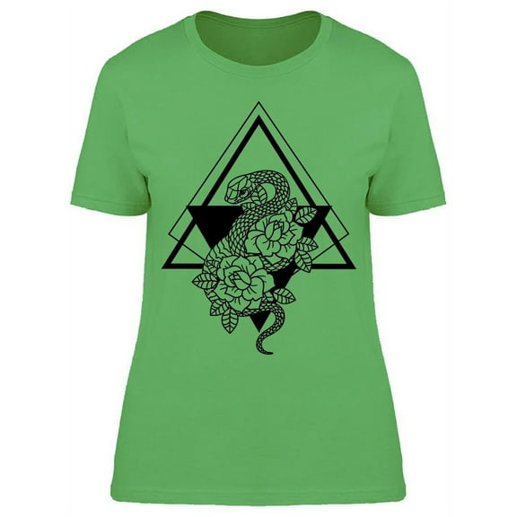 Rose And Snake  T-Shirt Women -Image by Shutterstock, Female Large