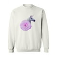 thumbnail image 1 of Rose And Unicorn Sweatshirt Women -Image by Shutterstock, Female Small, 1 of 4