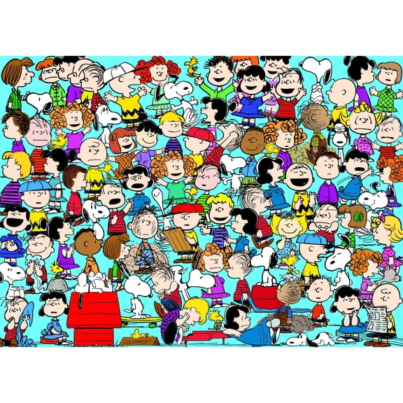RoseArt Peanuts 1000PC -Peanuts Cast of Characters