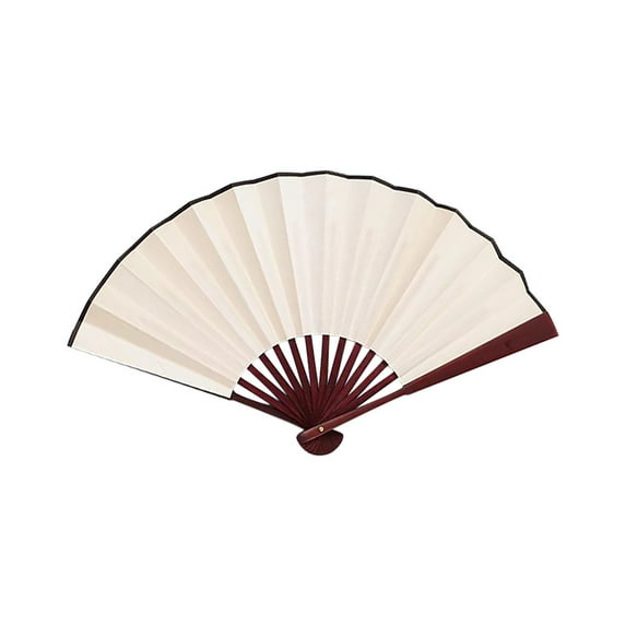 Blank Silk Folding Fan Color Of V , Elegant Blank Silk Folding Fan Versatile For Dance Performances And Themed Events A Of To Any Occasion