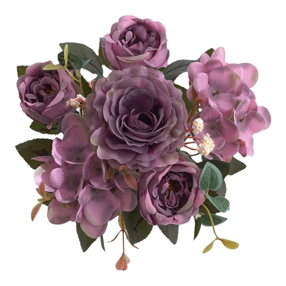 Rose Artificial Flower Creative Bouquet Natural Decoration Dining Table Coffee Table Floral Decoration