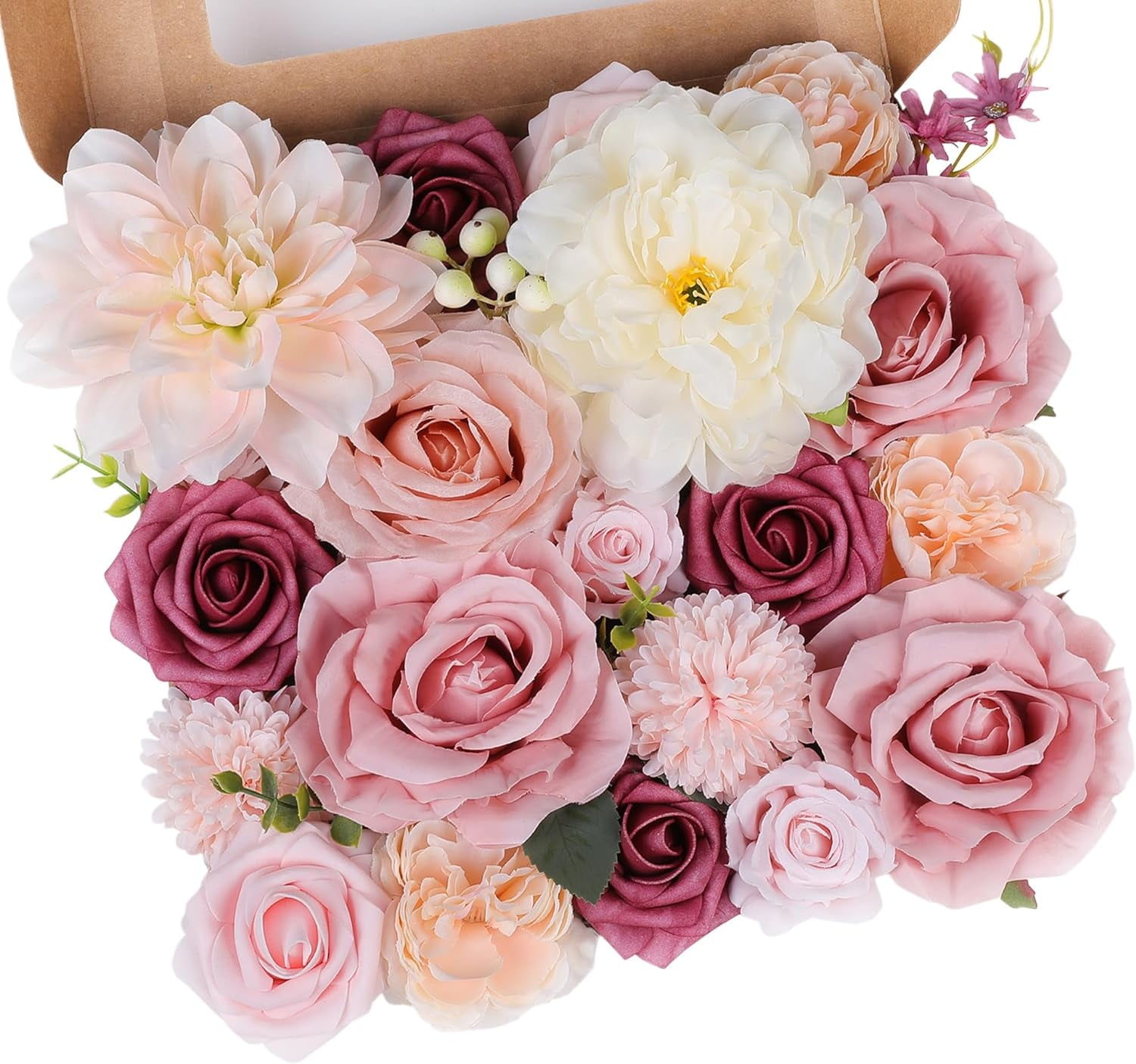 Rose Artificial Flowers Combo DIY Bridal Wedding Decoration Set