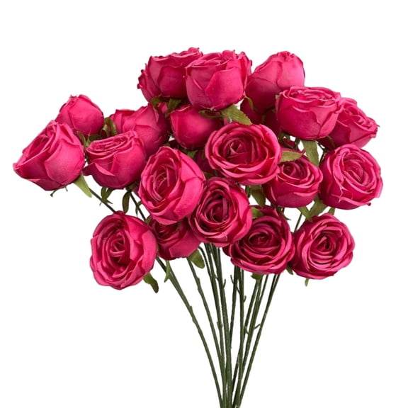 Rose Artificial Flowers Realistic Faux Silk Rose Bouquets,1PC 26" 3 Head Rose for Valentine's Day, Mother'S Day Home Table Centerpieces Decor Party Wedding Anniversary Decorations(Pink1,26x10")