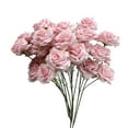 thumbnail image 1 of Rose Artificial Flowers Realistic Faux Silk Rose Bouquets,1PC 26" 3 Head Rose for Valentine's Day, Mother'S Day Home Table Centerpieces Decor Party Wedding Anniversary Decorations(Pink4,26x10"), 1 of 7