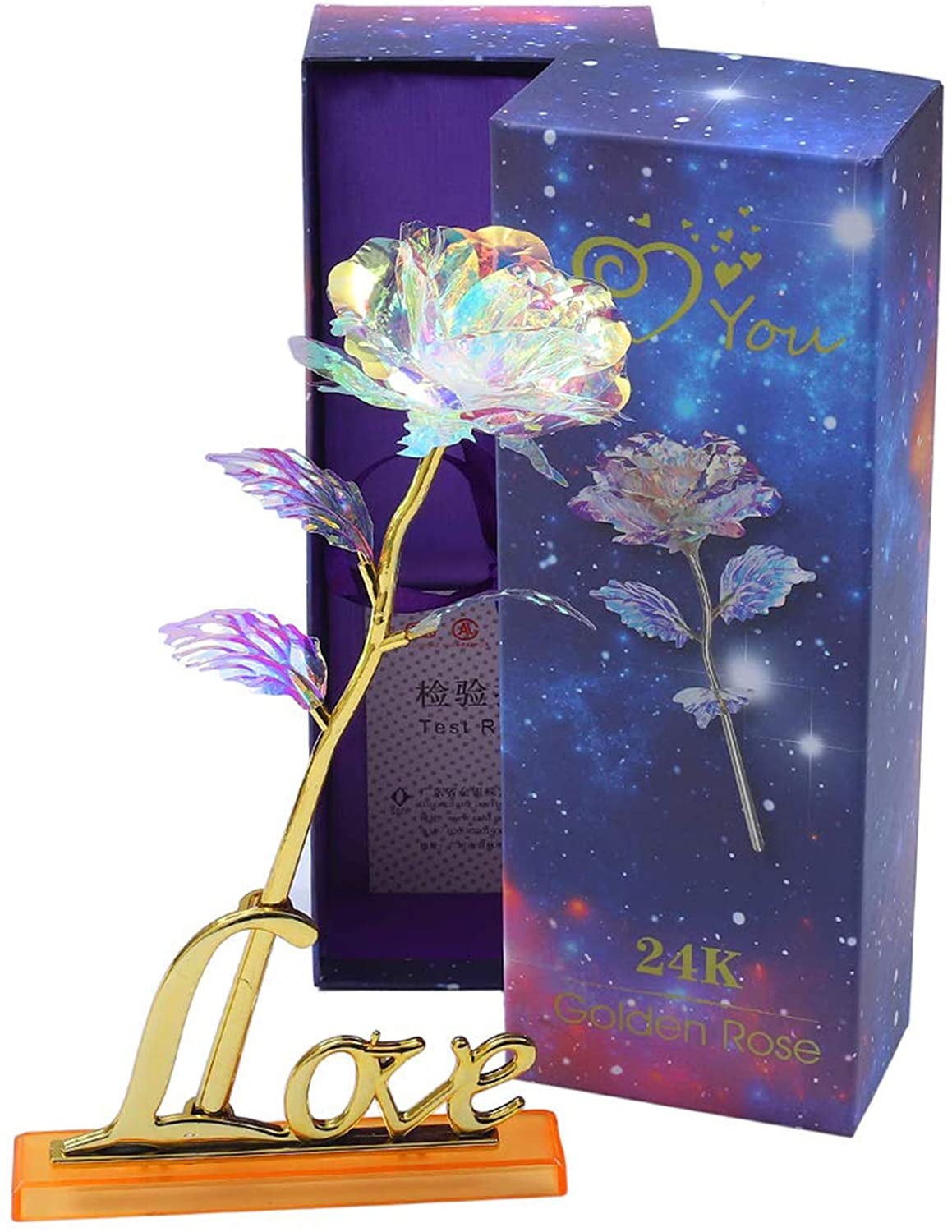 Rose Artificial Galaxy Roses Flowers for Valentine's Mother's Day