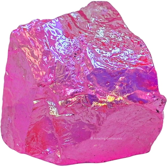 Rose Aura Quartz Crystal Raw Stones (2 Pieces)