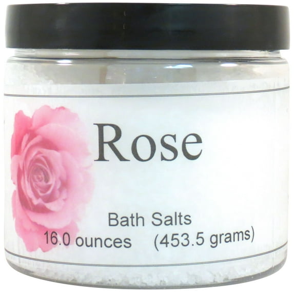 Rose Bath Salts by Eclectic Lady, 16 ounces