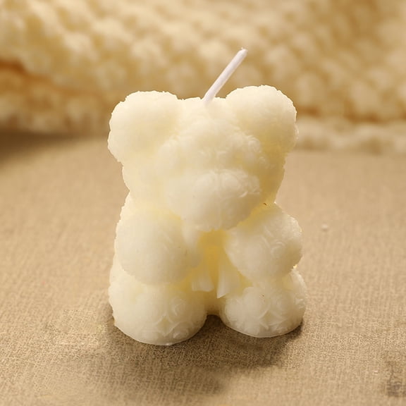 Rose Bear Candl,Bear Candle Rose Candl Handmade Soy Wax Aroma Decorative Candle For Table Photo Prop Wedding Birthday Gift