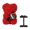 thumbnail image 1 of Rose Bear Gift Box with Preserved Flowers, Valentine's Day Anniversary Mother's Day Present for Her Red, 1 of 6
