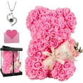 thumbnail image 1 of Rose Bear Gifts for Women, Rose Teddy Bear Gifts for Girlfriend,Flower Bear Rose Birthday Gifts for Her Wife, Mother Day Flower Bear Gifts for Mum, 1 of 1
