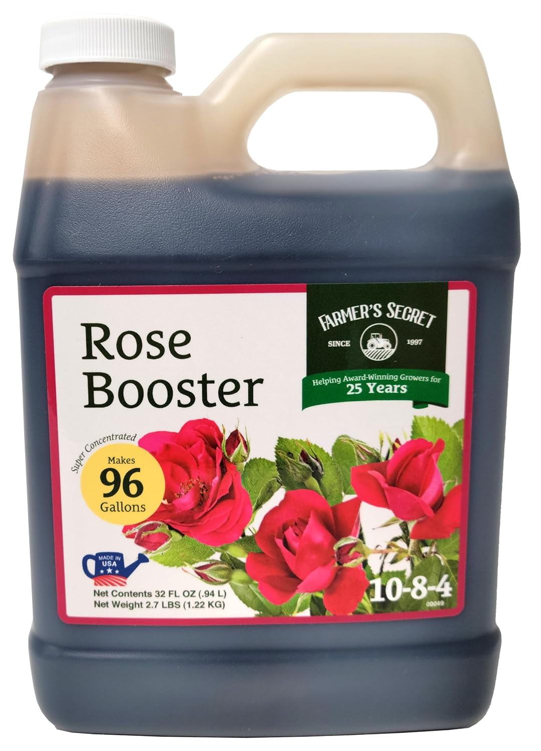 Rose Booster Fertilizer (32oz) Super Concentrated Formulated for All Types of Roses
