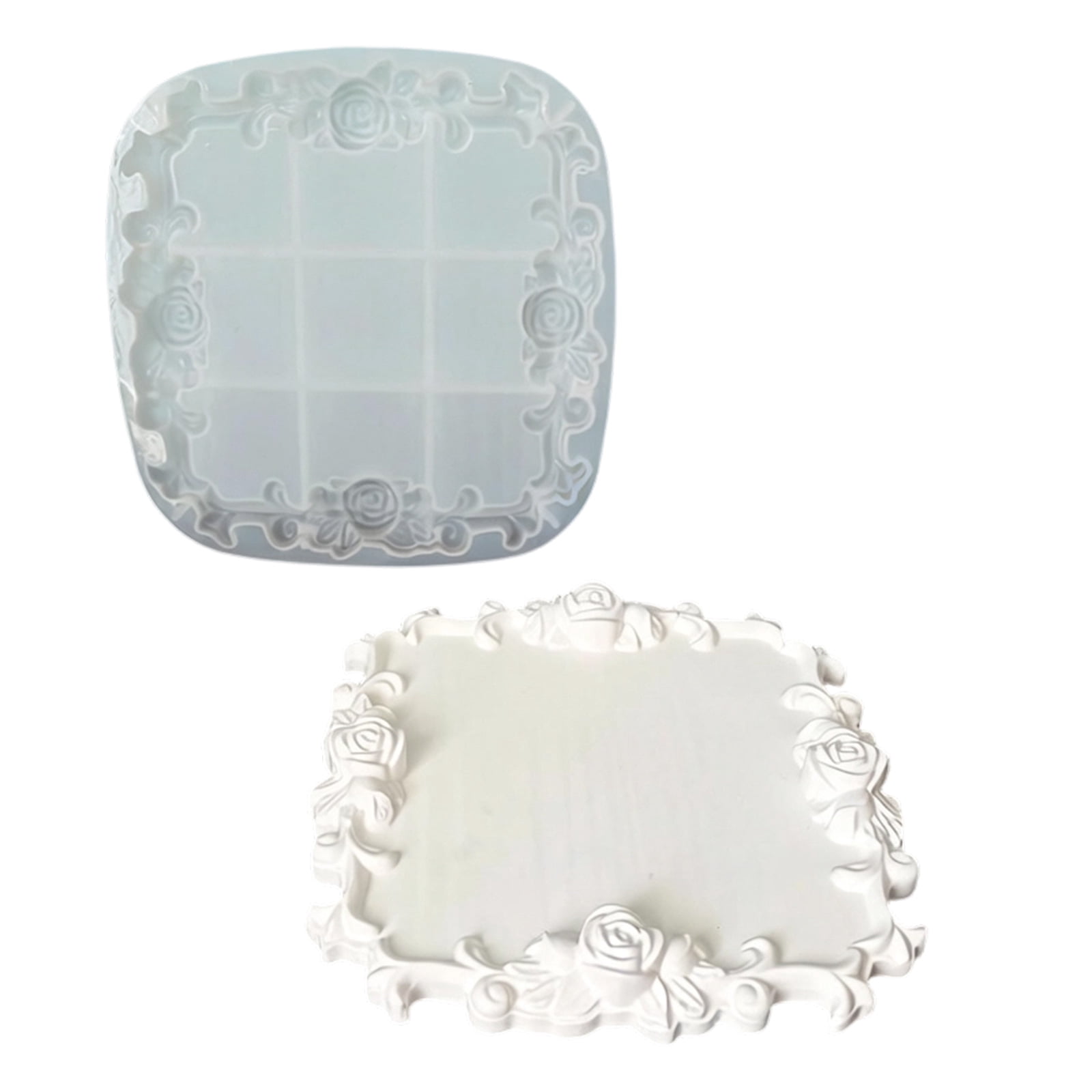 Rose Border Silicone Casting Mold for Resin and Plaster Decor Projects ...