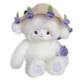 thumbnail image 1 of Rose Bouquet Hat Plush Lamb Doll Pillow, Soft and Cozy, Ideal for Gifting, Decorative Pillow for Children and Adults, 1 of 1