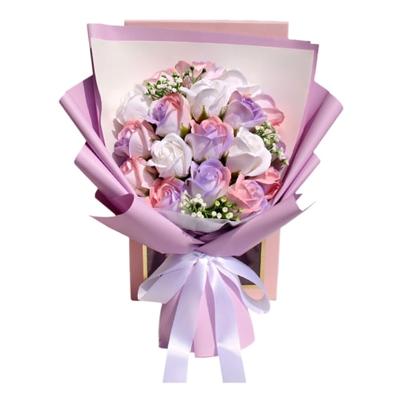 Rose Bouquet, Ongmies Valentine's Day Prime Forever Flowers Bouquet Preserved Roses Bouquet Flower Gift for Women Wife Mother Day Graduation Birthday