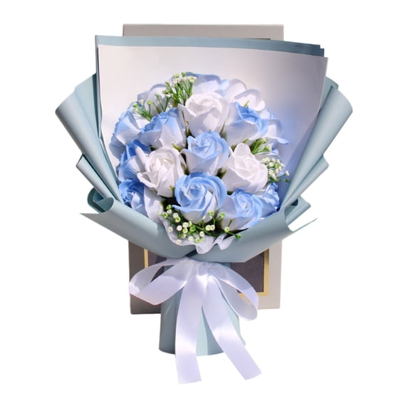 Rose Bouquet, Ongmies Valentine's Day Prime Forever Flowers Bouquet Preserved Roses Bouquet Flower Gift for Women Wife Mother Day Graduation Birthday