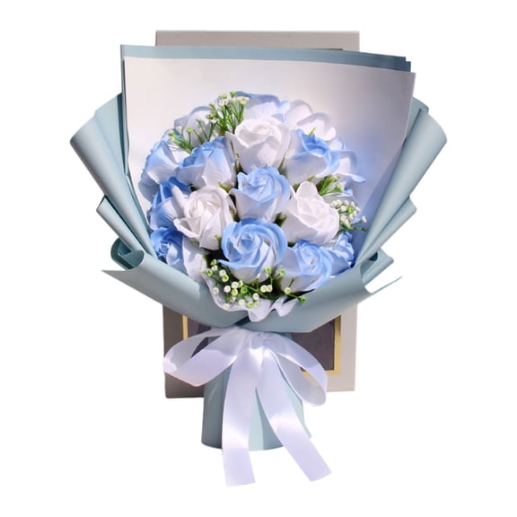 Rose Bouquet, Ongmies Valentine's Day Prime Forever Flowers Bouquet Preserved Roses Bouquet Flower Gift for Women Wife Mother Day Graduation Birthday