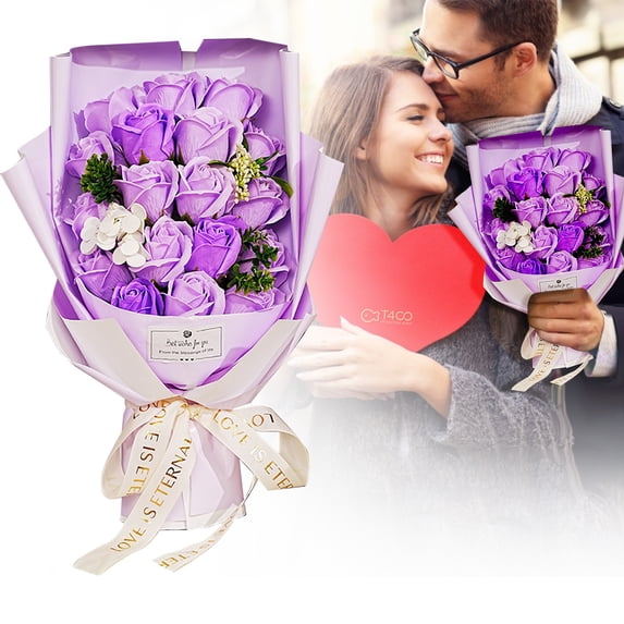 Rose Bouquets Artificial Flowers Roses As A For Valentine's Day Mother's Day Birthdays And Anniversaries They Are Perfect For Women's Mothers, C