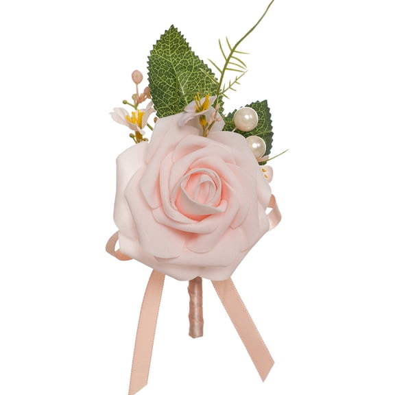 Rose Boutonniere for Men Wedding Groom Groomsmen Best Man Artificial Flowers Boutonniere for Wedding Ceremony Anniversary Prom Flowers Formal Dinner Party