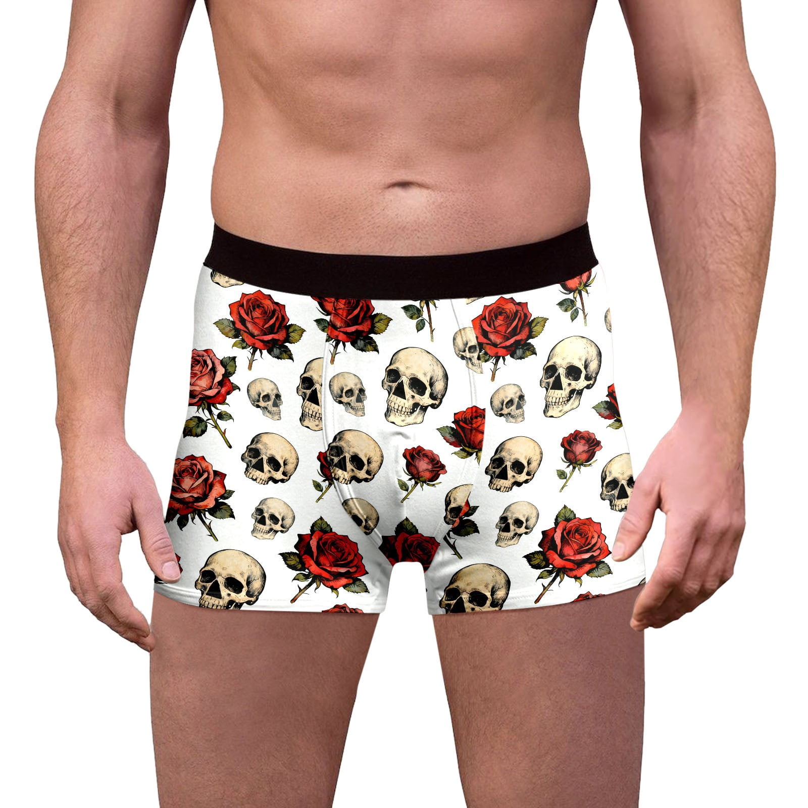 Rose Boxers Men Customized Long Underwear Boxers with Face Gifts ...