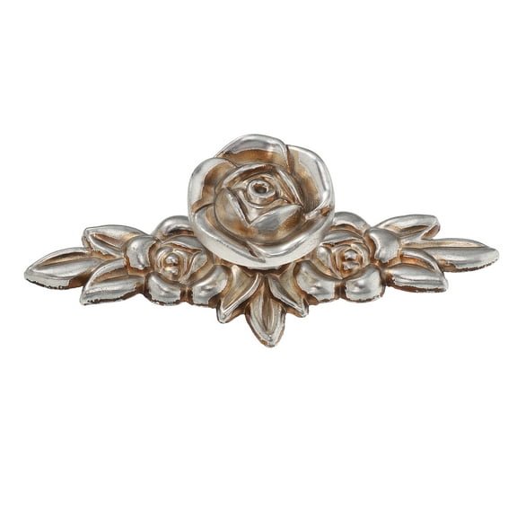 Rose Cabinet Knobs With Backplate Vintage Floral Drawer Knob Pulls Zinc Alloy Rose Flower Drawer Pull Handles For Cabinets And Dresser