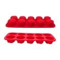thumbnail image 1 of Rose Cake Mold 10 Cavity Flower Silicone Baking Tray for Muffins Cupcakes Chocolate Candy Soap Making Floral Design Non Stick Dishwasher Safe Style B#073, 1 of 5