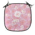 thumbnail image 1 of Rose Chair Seating Cushion, Abstract Romantic Pattern with Flowers Bloom, Soft Seat Pads for Office with Anti-slip Backing, 16"x16", Pink Purple, by Ambesonne, 1 of 7