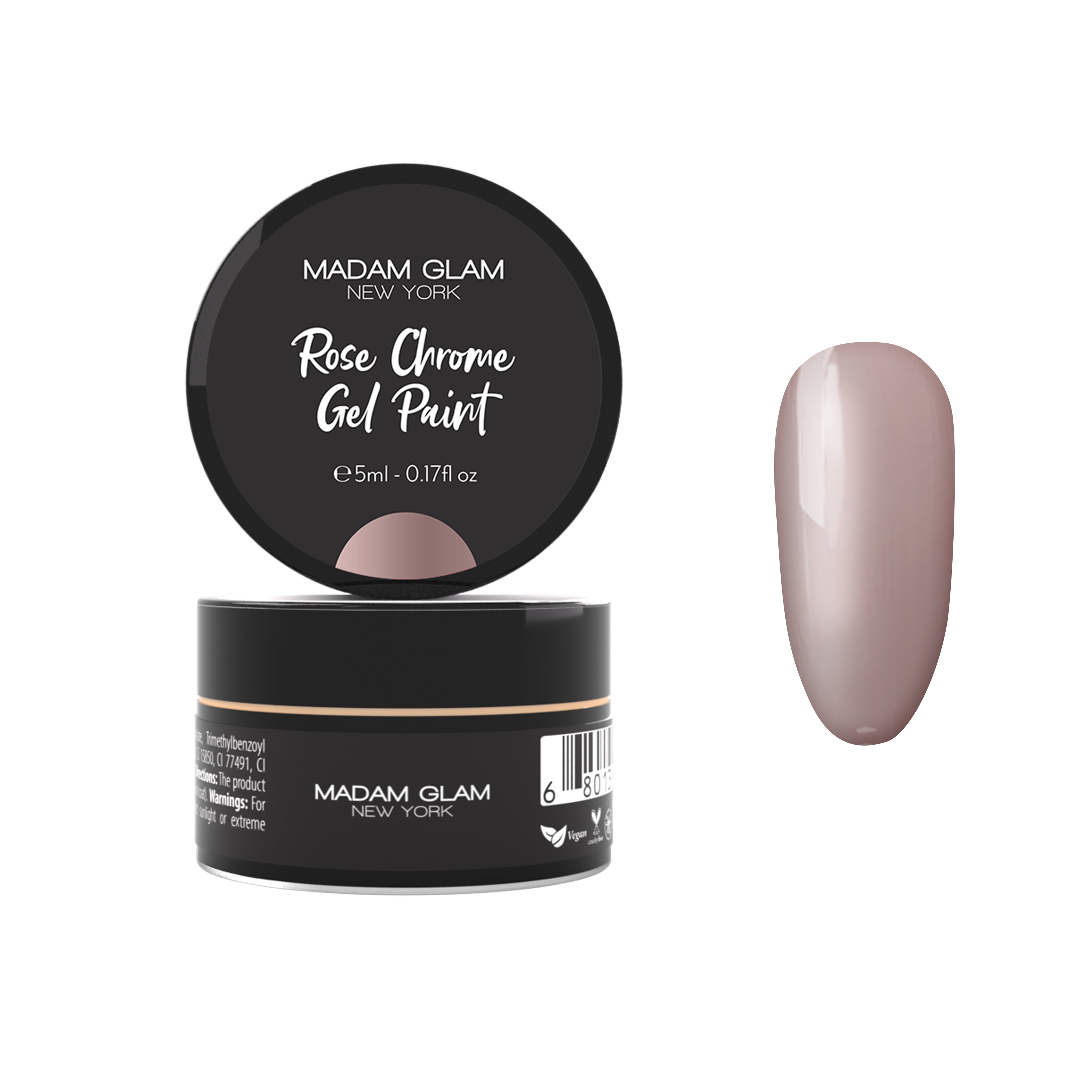 Rose Chrome Gel Paint