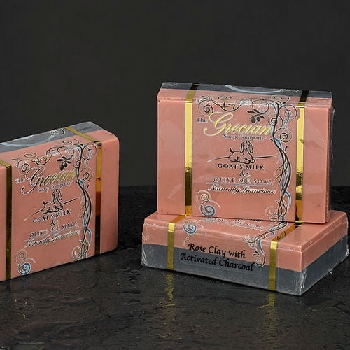 Rose Clay & Activated Charcoal Bar - 2 pack