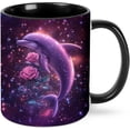 thumbnail image 1 of Dolphin Coffee Mug Ceramic Tea Cup 11oz Novelty Mugs with Handle Presents for Office Work Home, 1 of 6